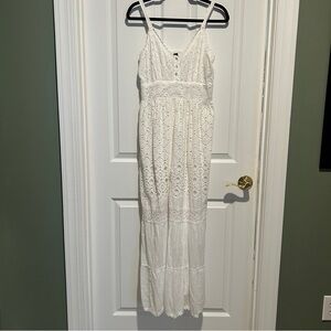 White Lace Maxi Dress